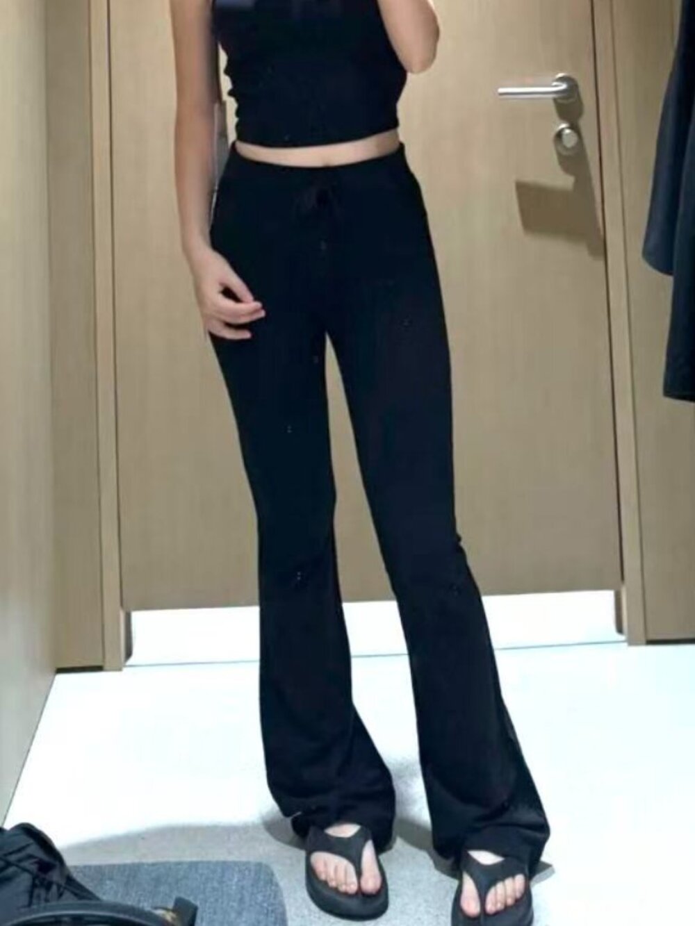 Alo Yoga Sway Bootcut Sweatpant Black💗Brand new with tags✨
